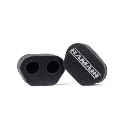 2x Twin Inlet Motorcycle Carb Sock Foam Air Filter 72mm