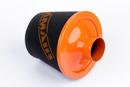 Ramair Large Foam Filter Aluminium Base 90mm (3.5inch) OD Orange