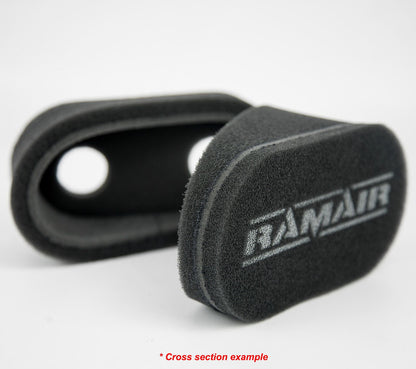 Carb Sock Foam Air Filters 2x 115mm - Tall