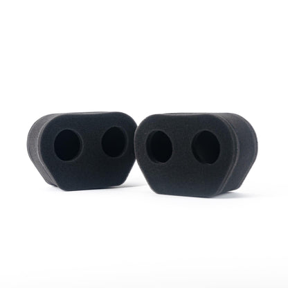 2x Twin Inlet Motorcycle Carb Sock Foam Air Filter 77mm