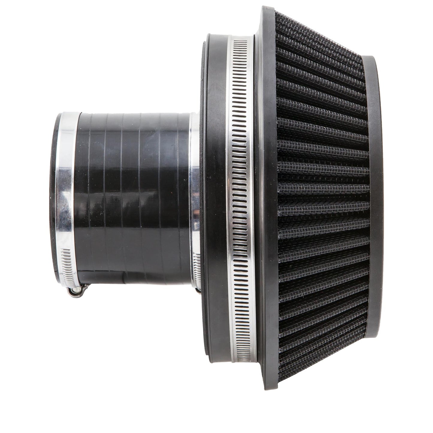 Ramair Pleated 90mm (3.5inch) ID Neck Small Cone Air Filter with Velocity Stack and Coupling
