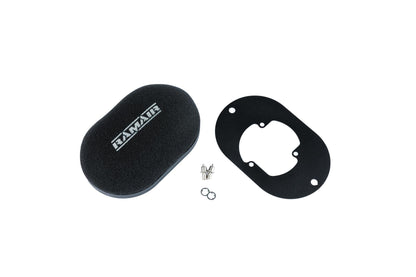 Domed Carb Air Filter & Baseplate to fit Pierburg 2E2, 2E3, 2E-E - 65mm Internal Height