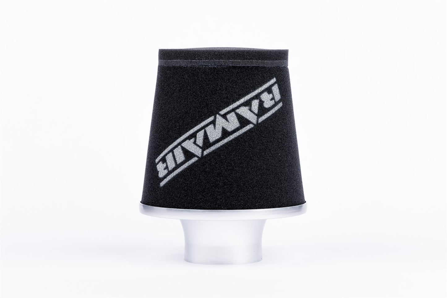 Ramair Foam Jet Stream Small Cone Air Filter 90mm (3.5inch)OD Silver with Silicone Coupling