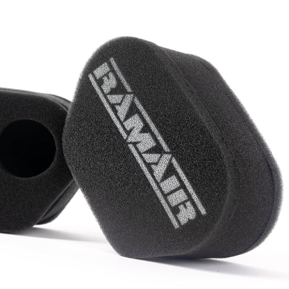 2x Twin Inlet Motorcycle Carb Sock Foam Air Filter 72mm