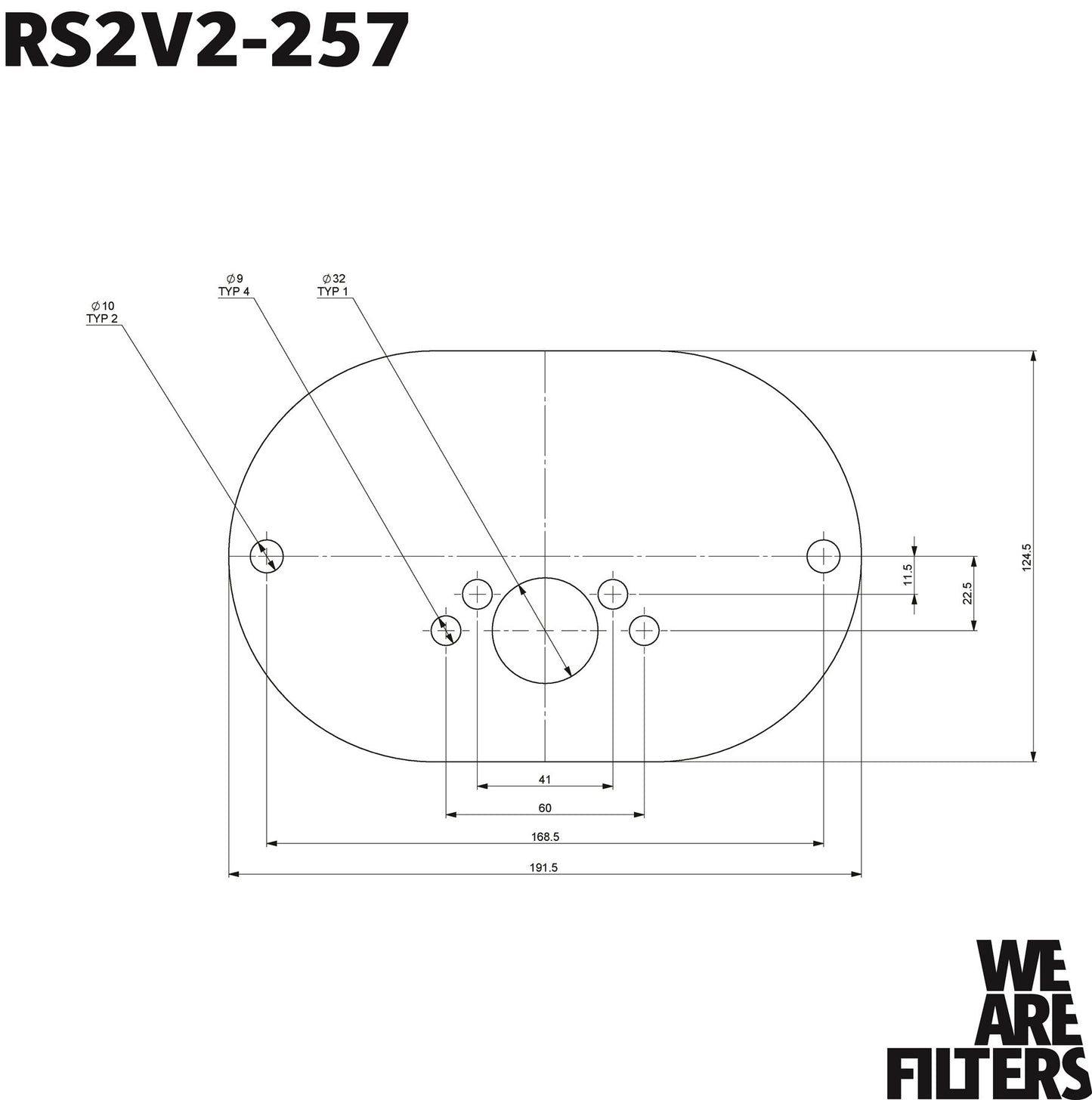 Carburettor Foam Air Filter with Baseplate to fit SU HS2 1.25in (32mm Mini Offset) - 25mm Internal Height