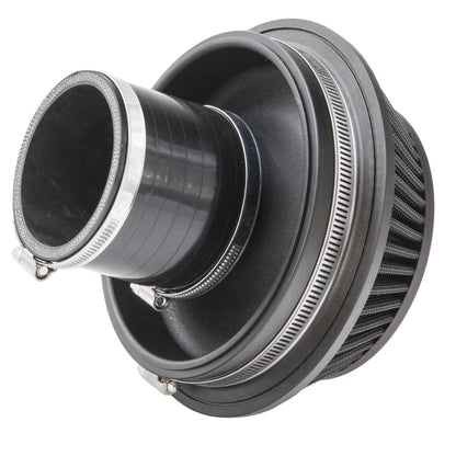 Ramair Pleated 90mm (3.5inch) ID Neck Small Cone Air Filter with Velocity Stack and Coupling