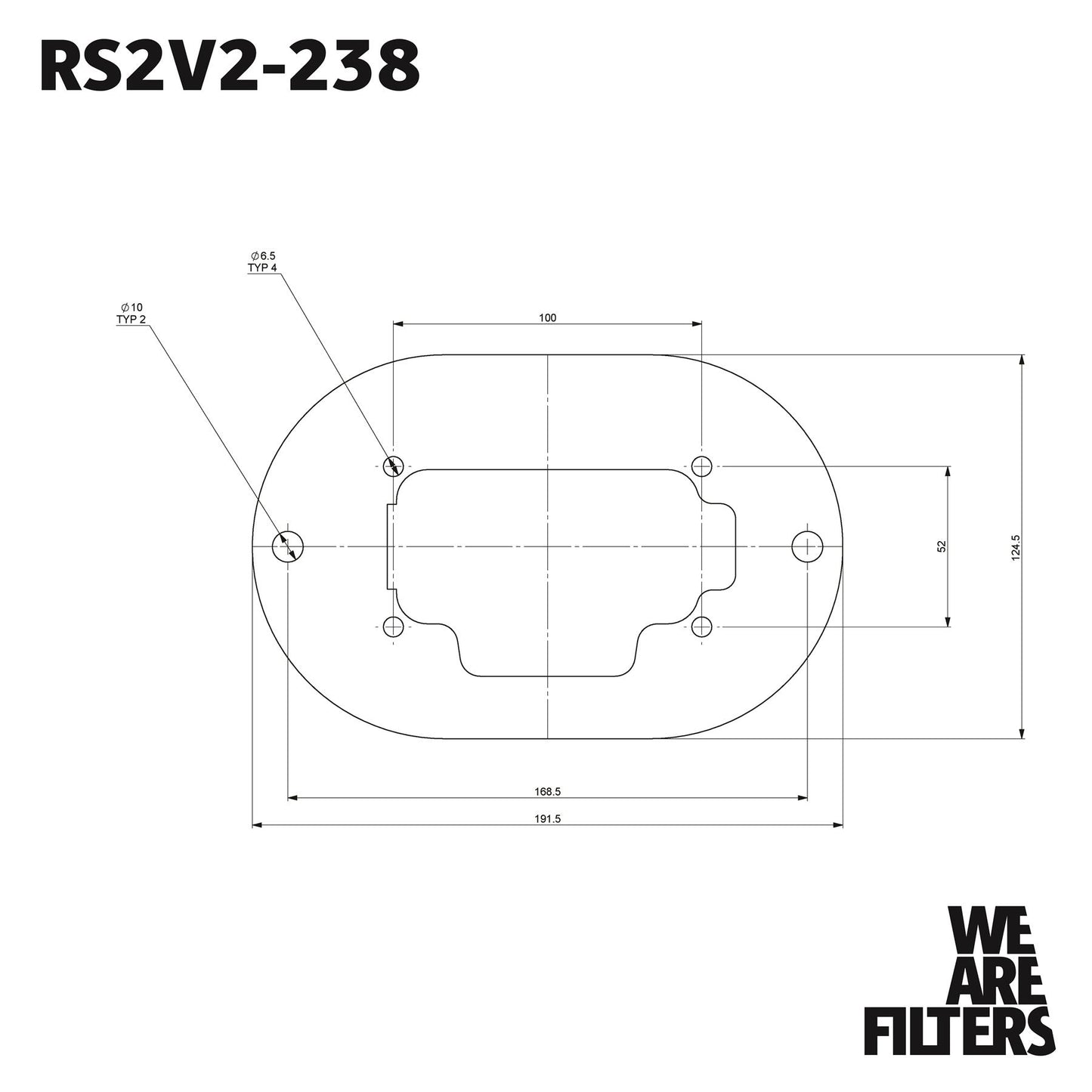 Carburettor Foam Air Filter with Baseplate to fit Weber 32/36 DGV/DGEV, 38 DGAS/DGMS - 25mm Internal Height