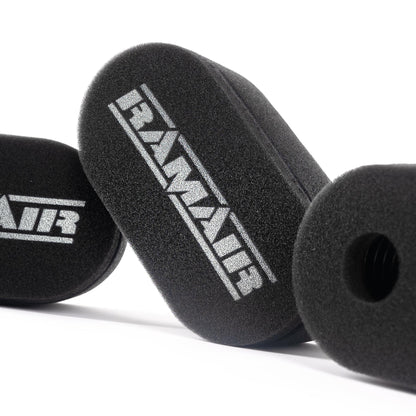 Carb Sock Foam Air Filters Caged 3x 84mm - Medium